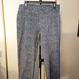 Hope & Harlow Pants Womens Size L Navy Blue/White Coastal Casual Wear